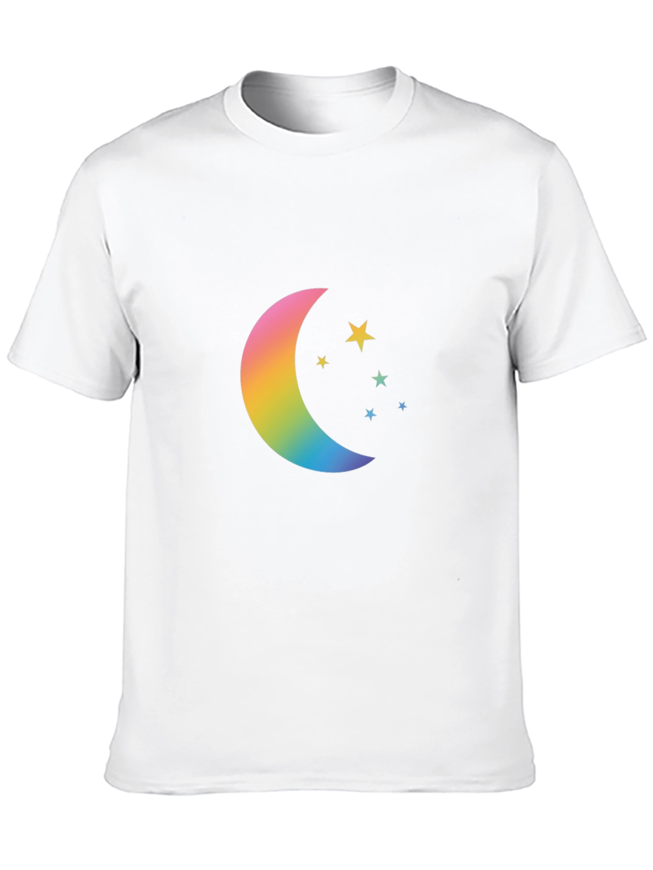 Rainbow Moon & Stars Graphic Tee