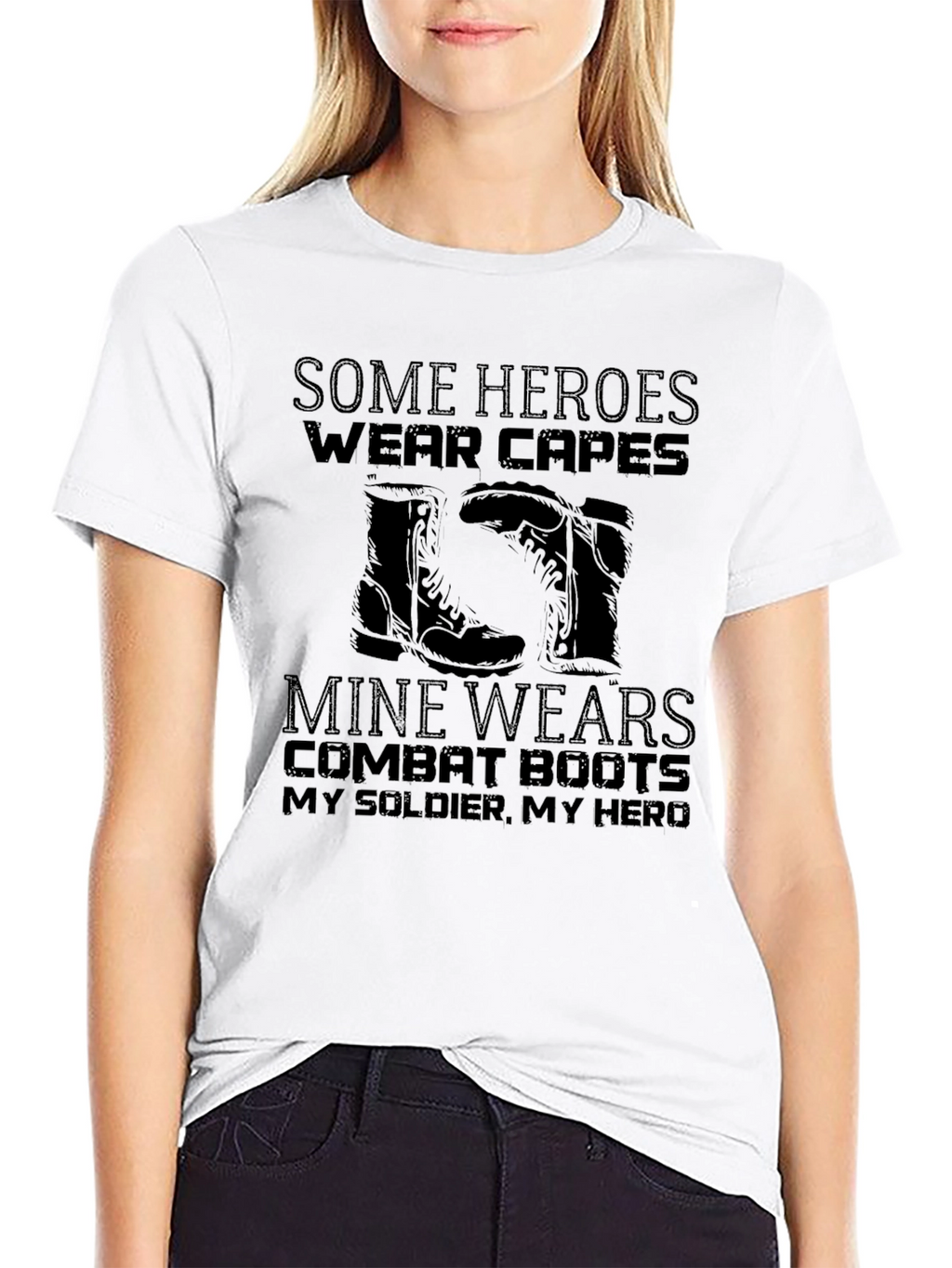 Military Hero Combat Boots T-Shirt