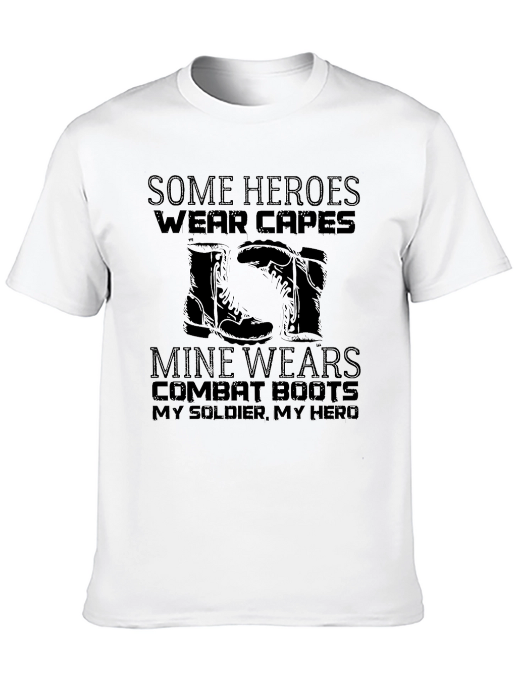 Military Hero Combat Boots T-Shirt