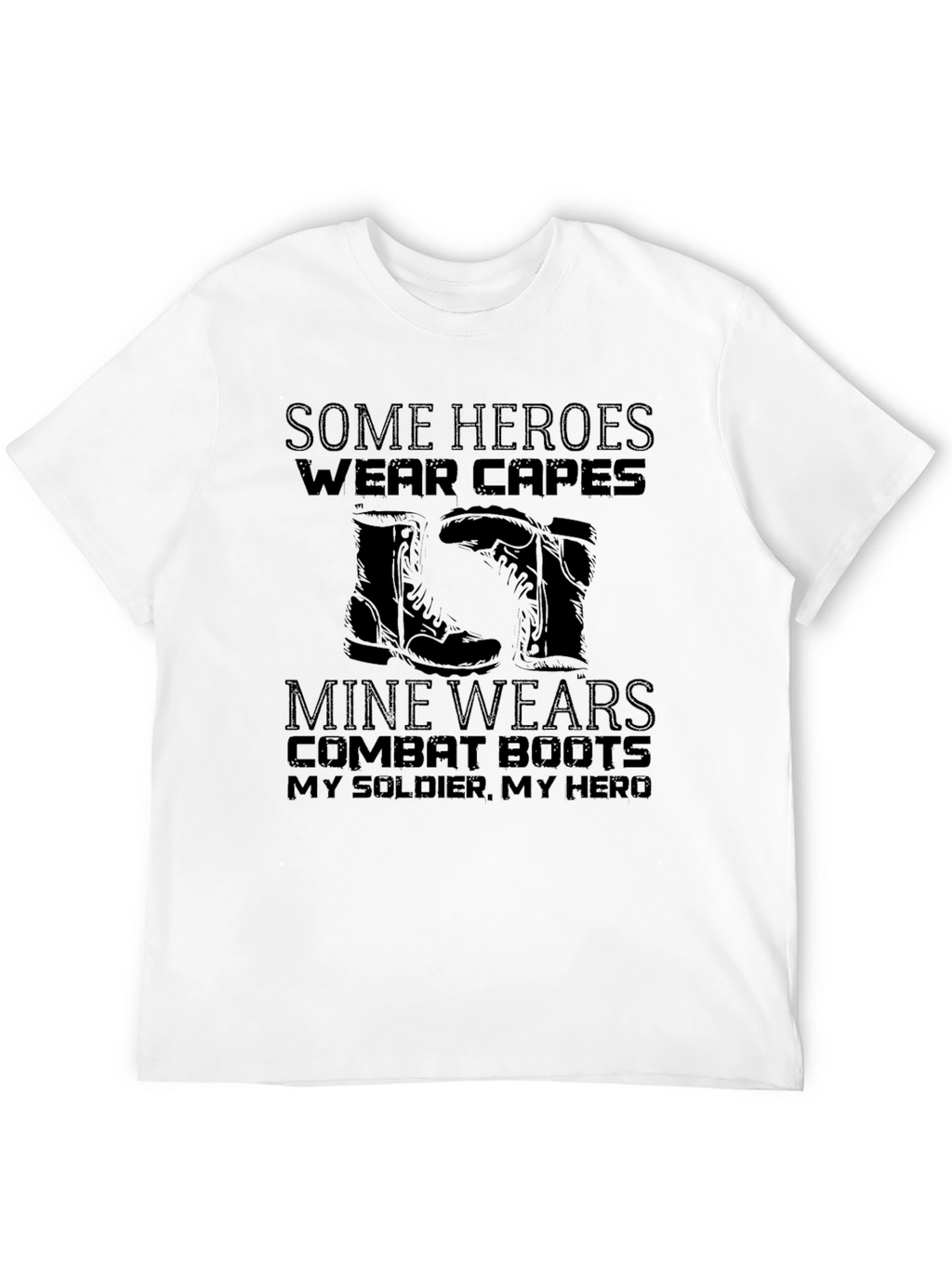 Military Hero Combat Boots T-Shirt