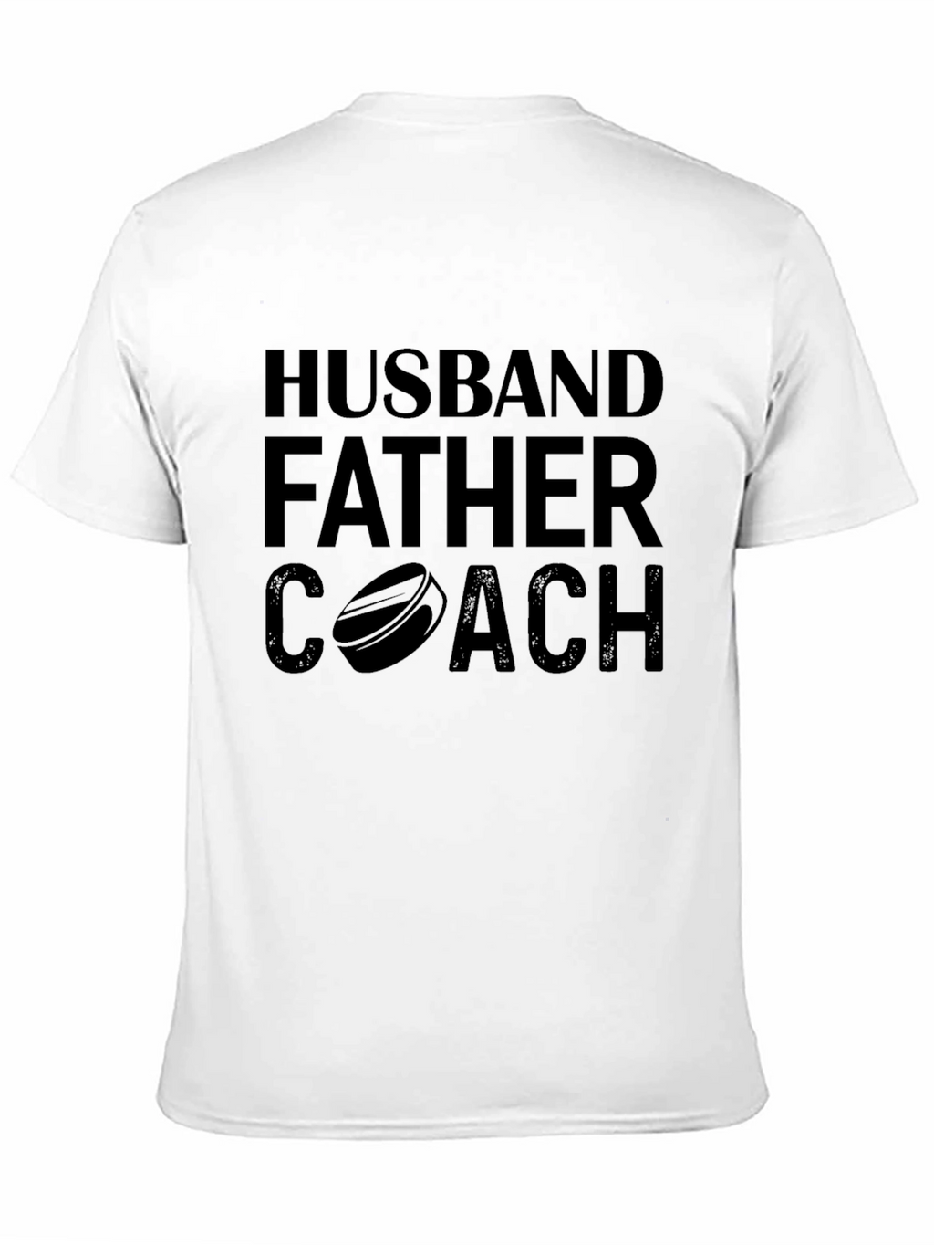 Husband Father Coach Black Graphic T-Shirt