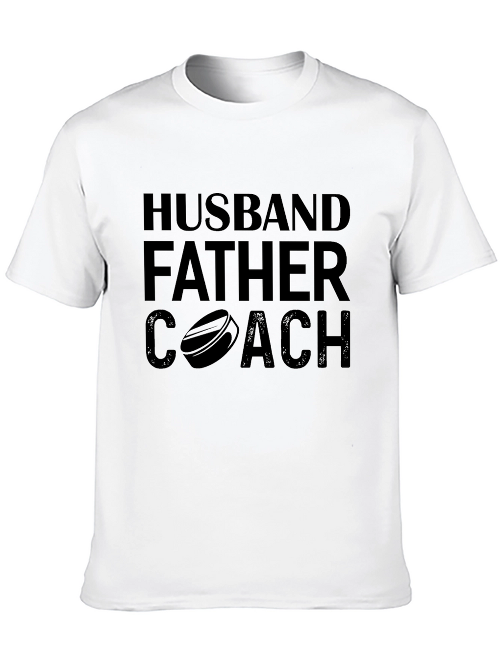 Husband Father Coach Black Graphic T-Shirt