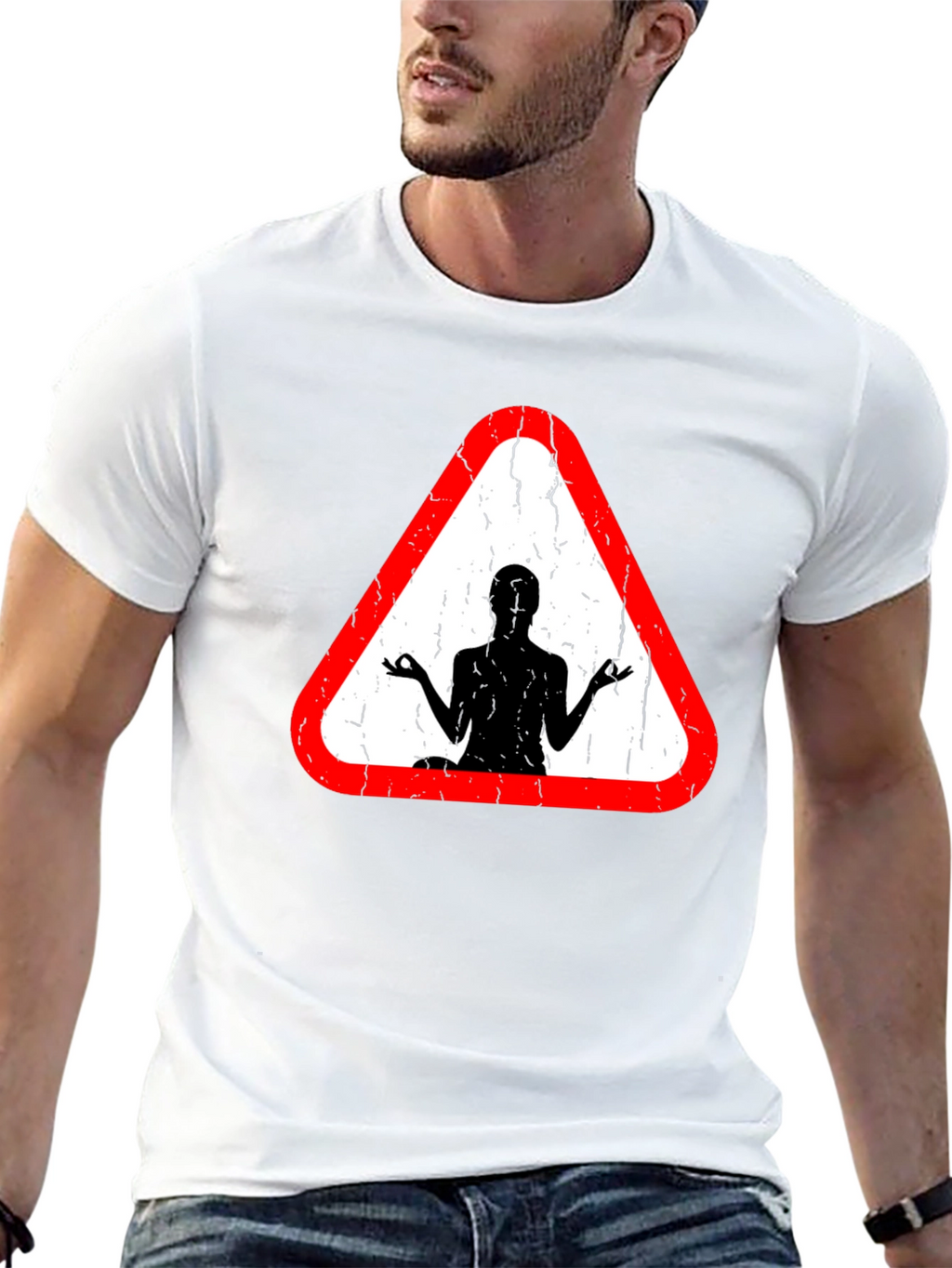 Yoga Sign T-Shirt - Mens Black Tee