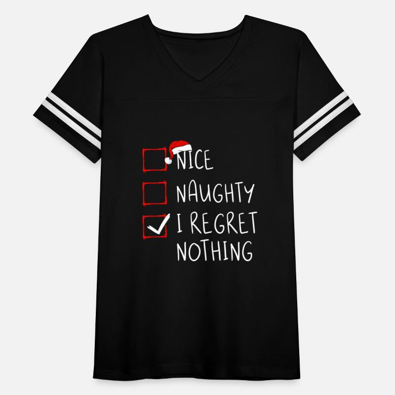 Nice Naughty I Regret Nothing List Santa Claus