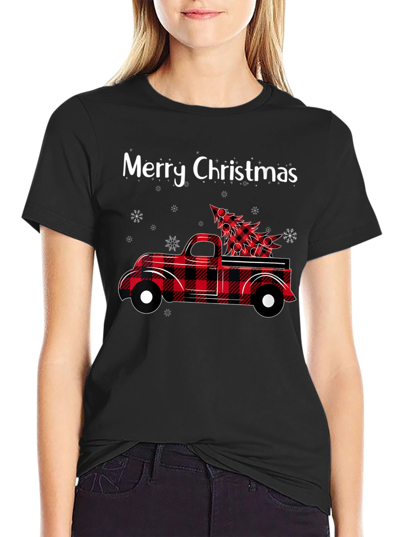 Merry Christmas Truck Graphic Tee