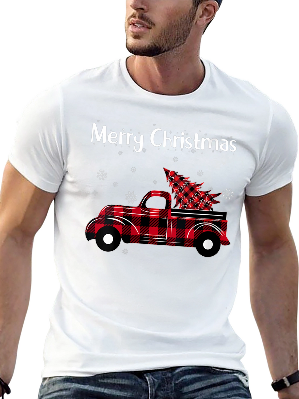 Merry Christmas Truck Graphic Tee