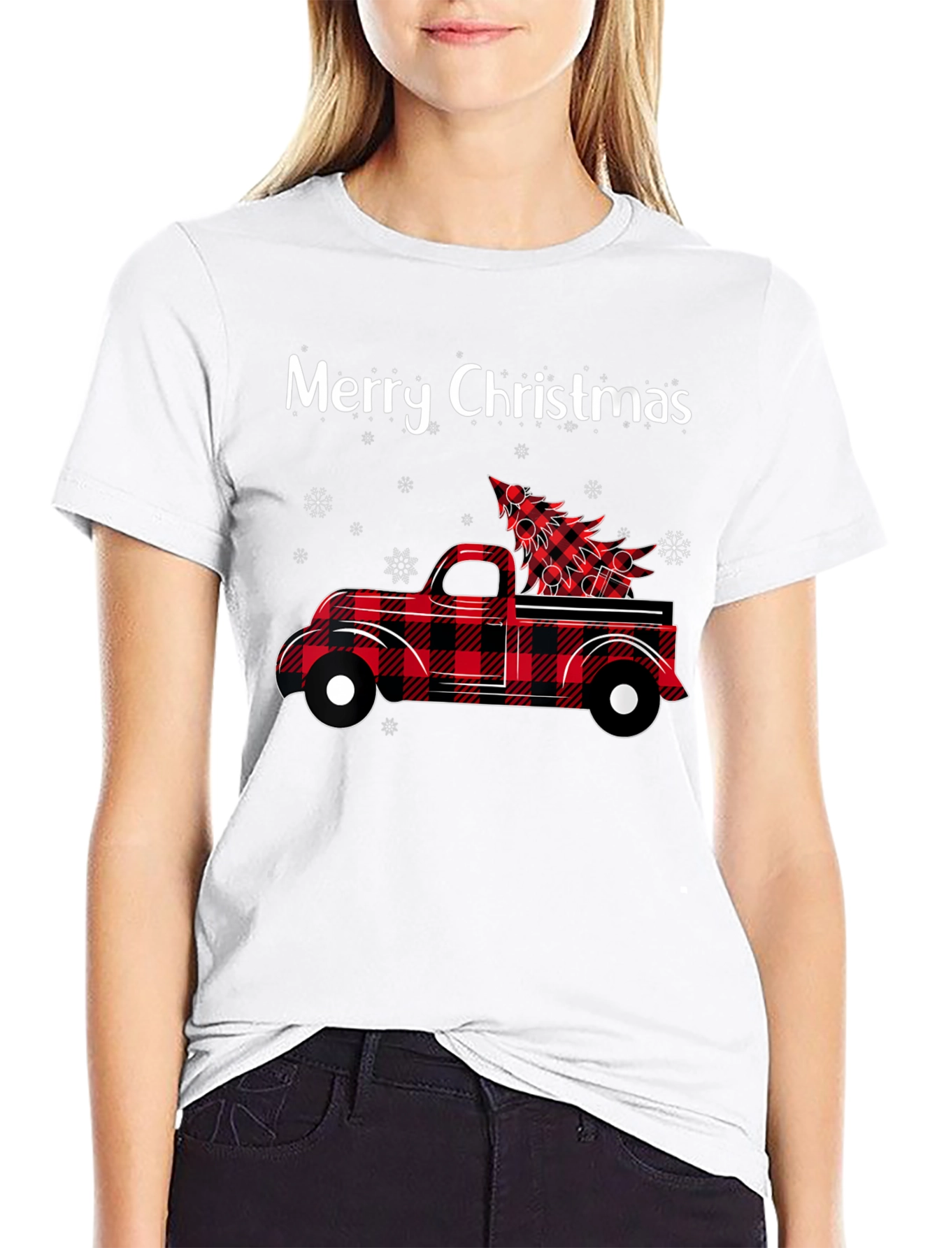 Merry Christmas Truck Graphic Tee