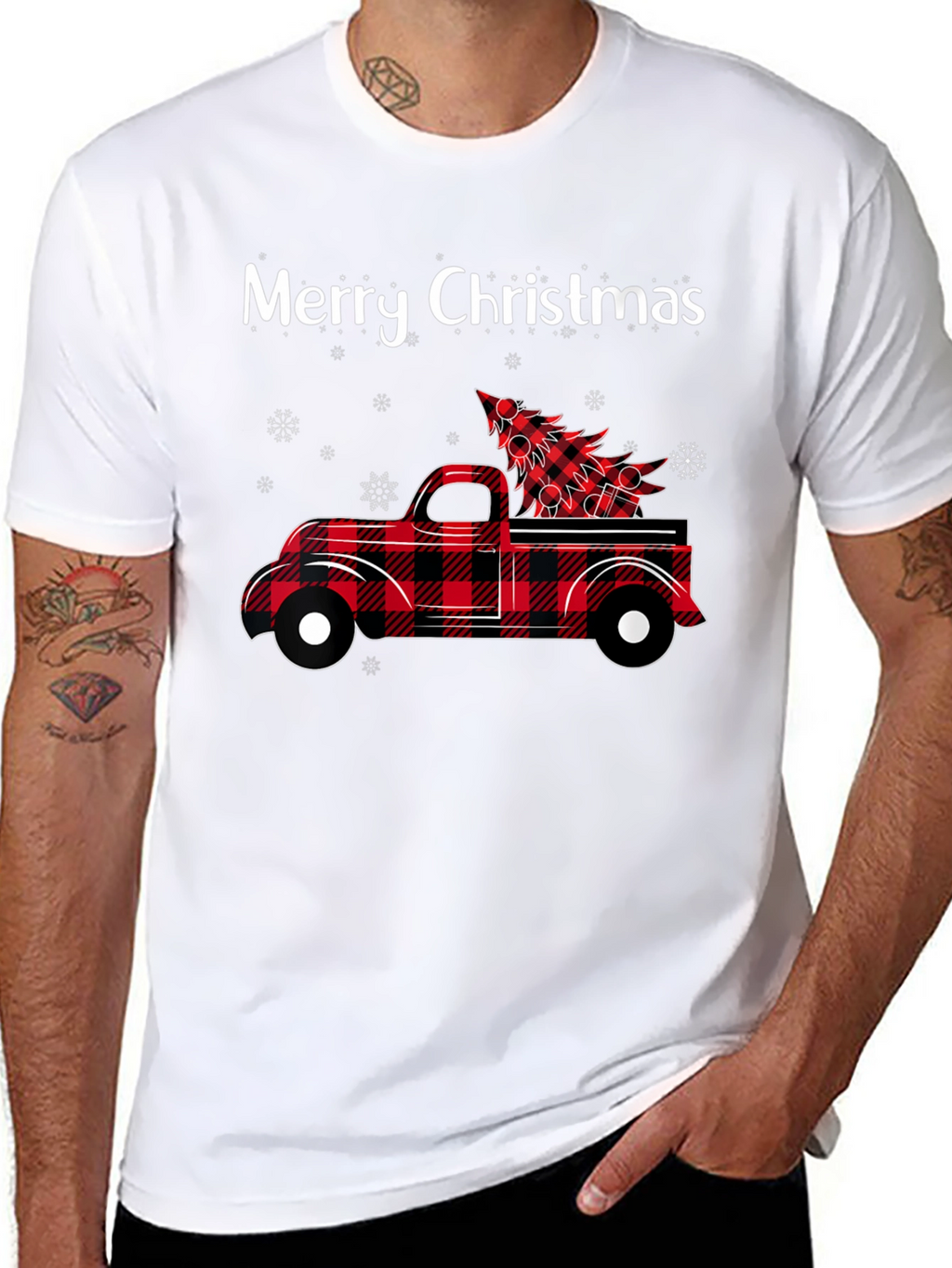 Merry Christmas Truck Graphic Tee