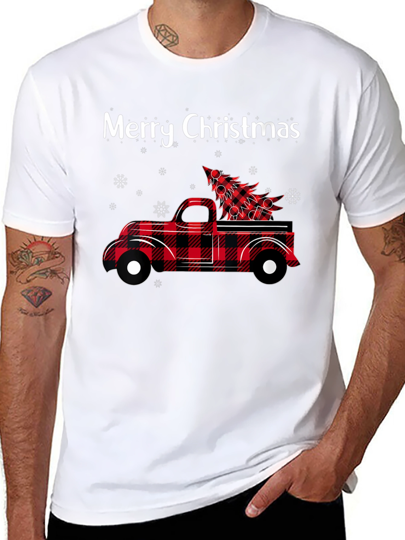 Merry Christmas Truck Graphic Tee