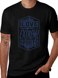 I Love Extreme Sports Graphic T-Shirt