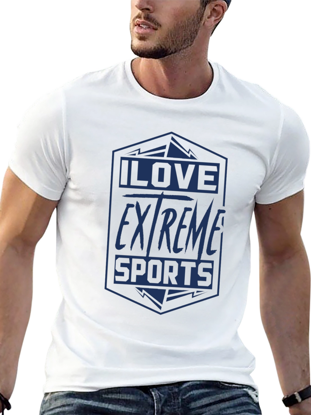 I Love Extreme Sports Graphic T-Shirt