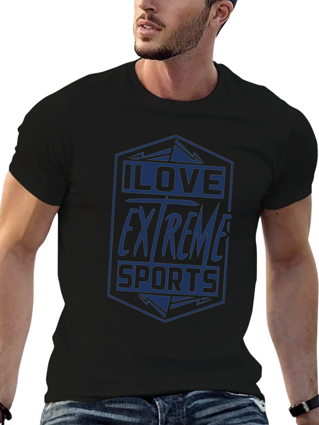 I Love Extreme Sports Graphic T-Shirt