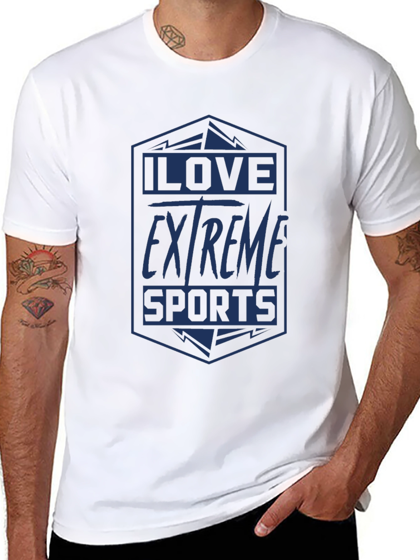 I Love Extreme Sports Graphic T-Shirt