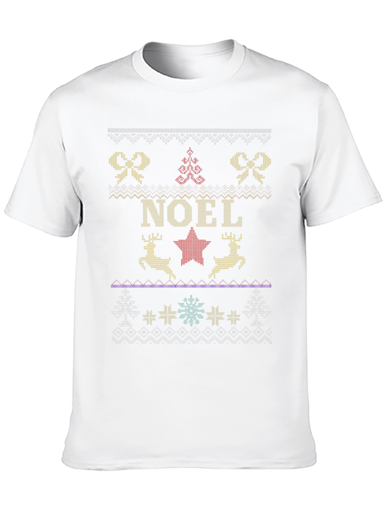 Noel Holiday Ugly Christmas Sweater Style T-Shirt