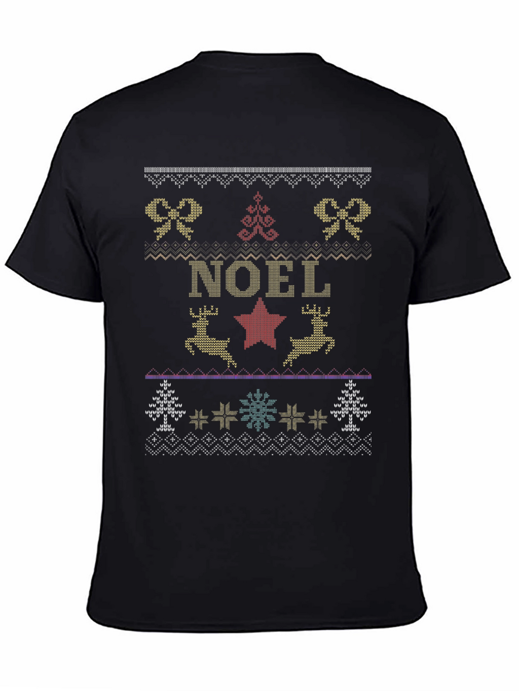 Noel Holiday Ugly Christmas Sweater Style T-Shirt