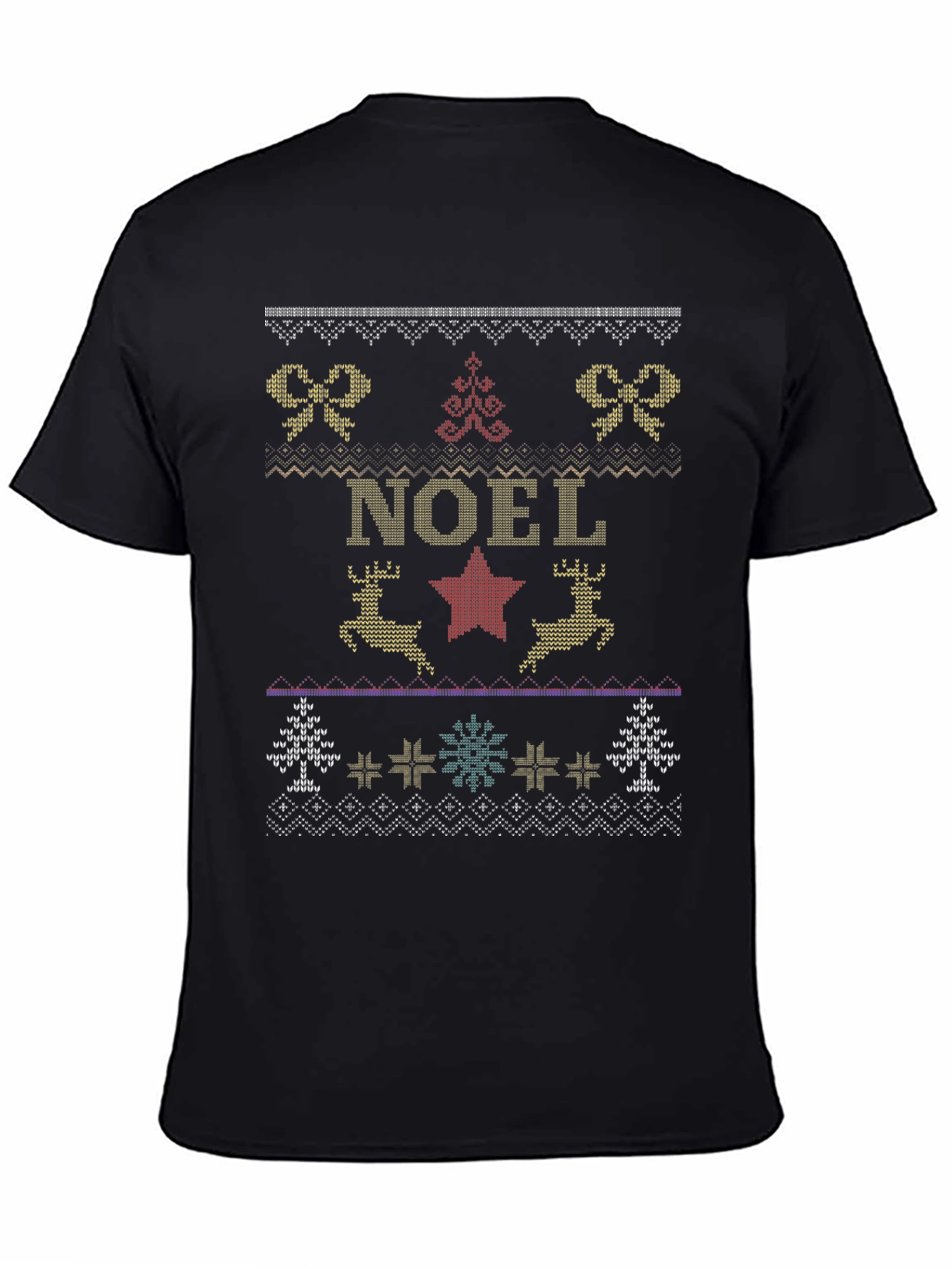 Noel Holiday Ugly Christmas Sweater Style T-Shirt
