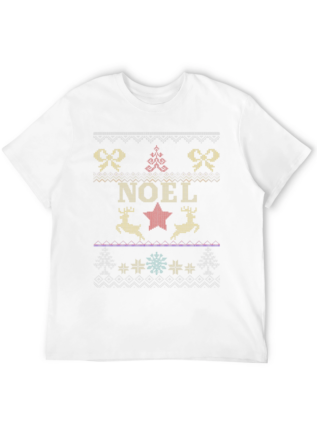 Noel Holiday Ugly Christmas Sweater Style T-Shirt