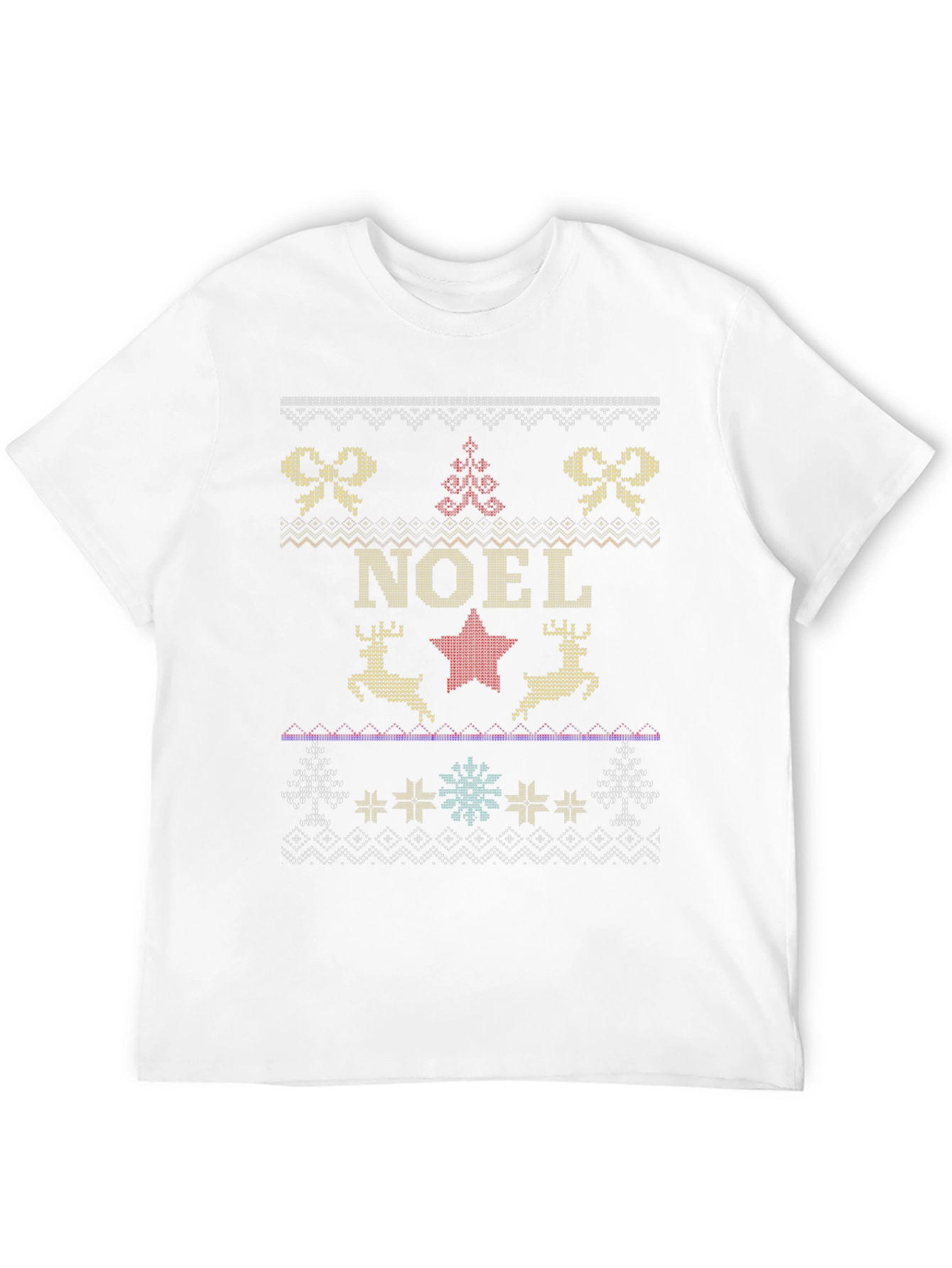 Noel Holiday Ugly Christmas Sweater Style T-Shirt
