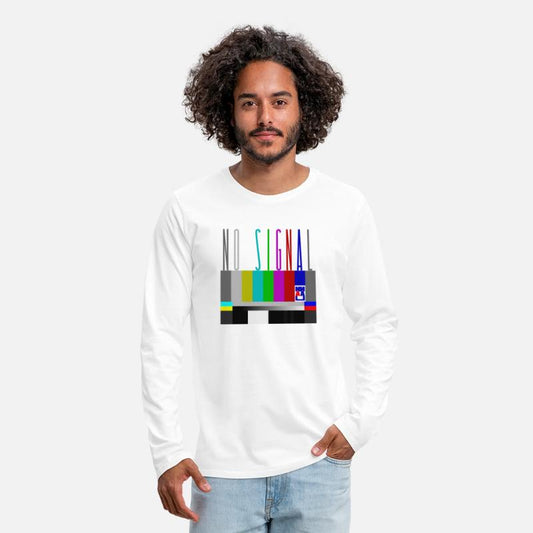 No signal TV screen SMPTE color bars