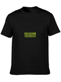 Reversed Psychology Print Black T-Shirt