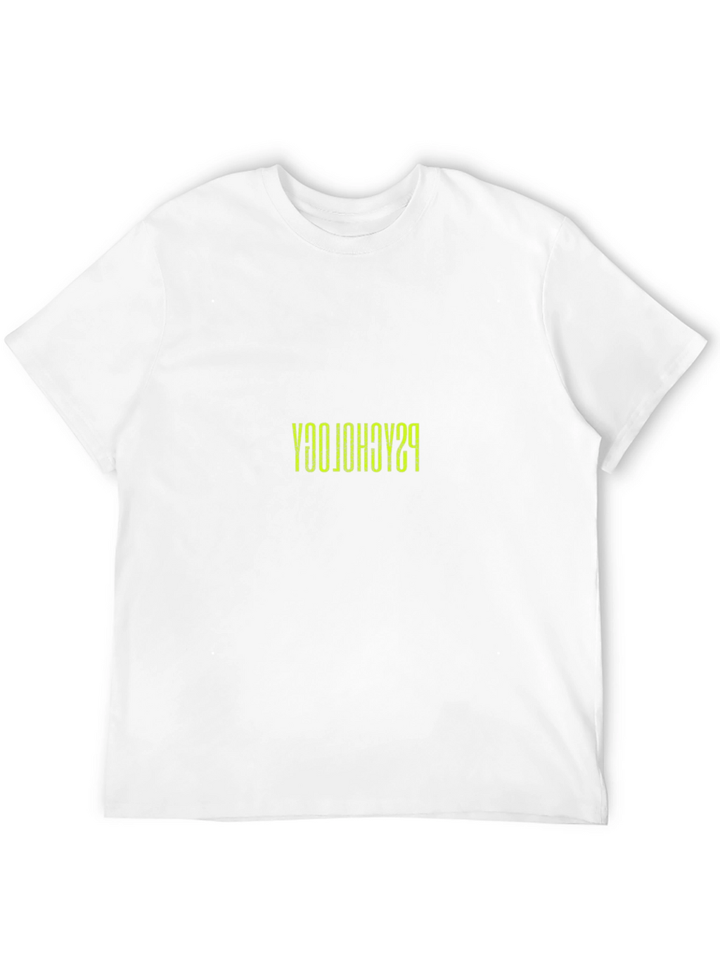 Reversed Psychology Print Black T-Shirt
