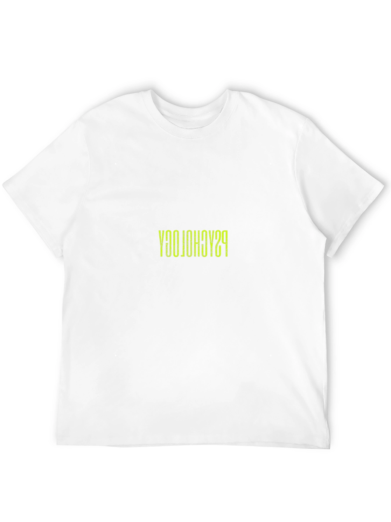 Reversed Psychology Print Black T-Shirt