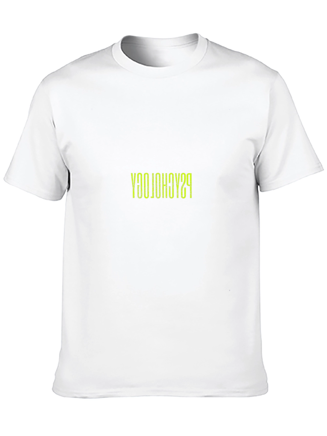 Reversed Psychology Print Black T-Shirt