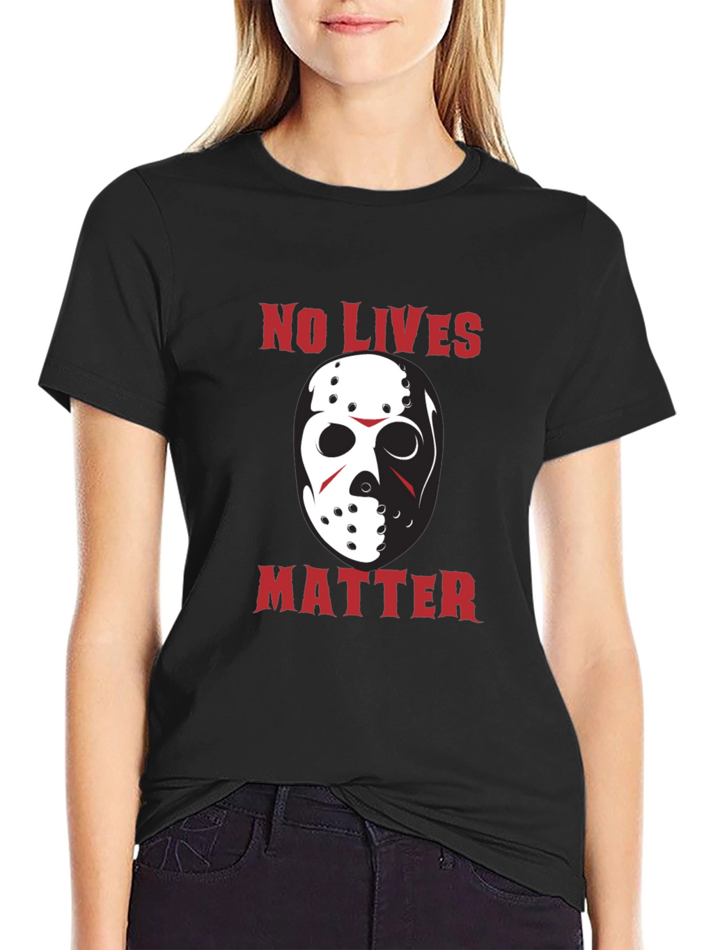 No Lives Matter Jason Hockey Mask Funny T-Shirt