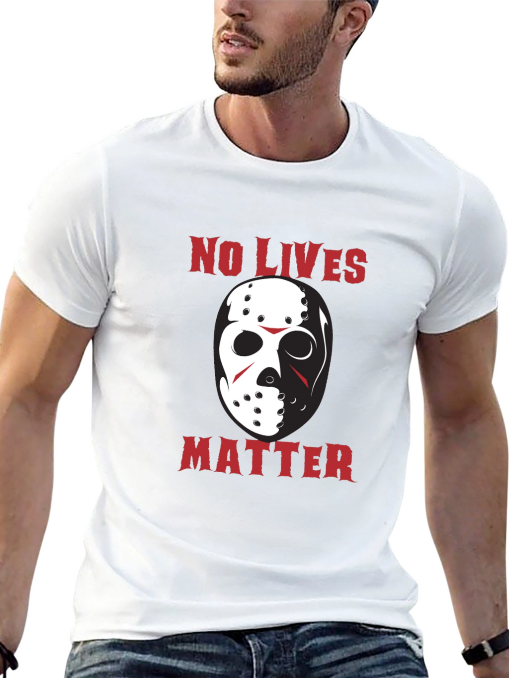 No Lives Matter Jason Hockey Mask Funny T-Shirt