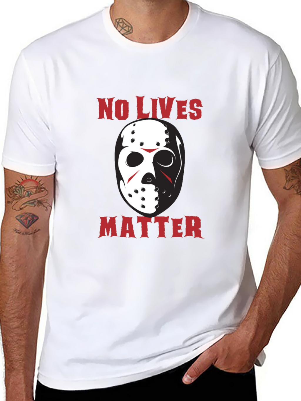 No Lives Matter Jason Hockey Mask Funny T-Shirt