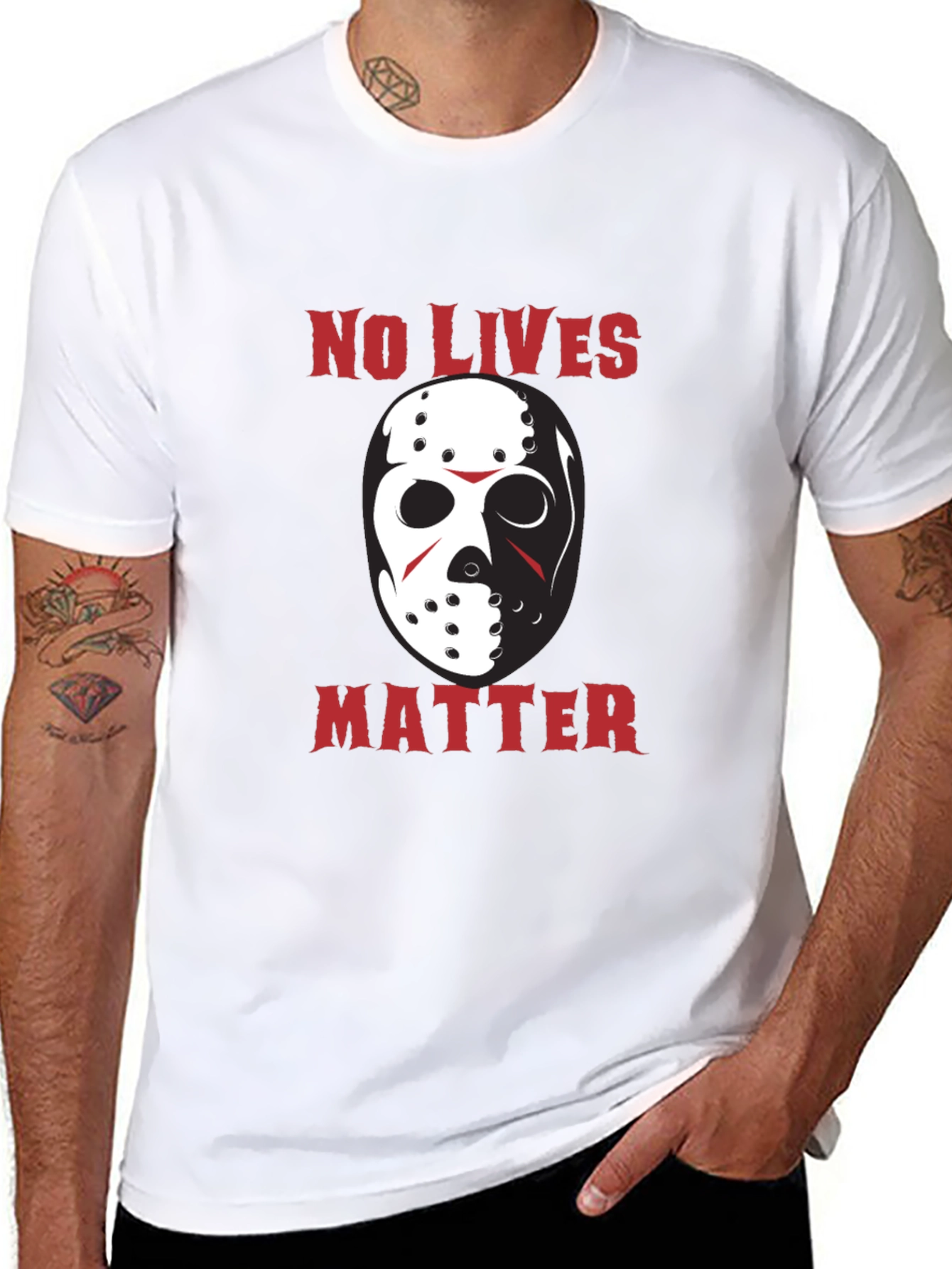 No Lives Matter Jason Hockey Mask Funny T-Shirt