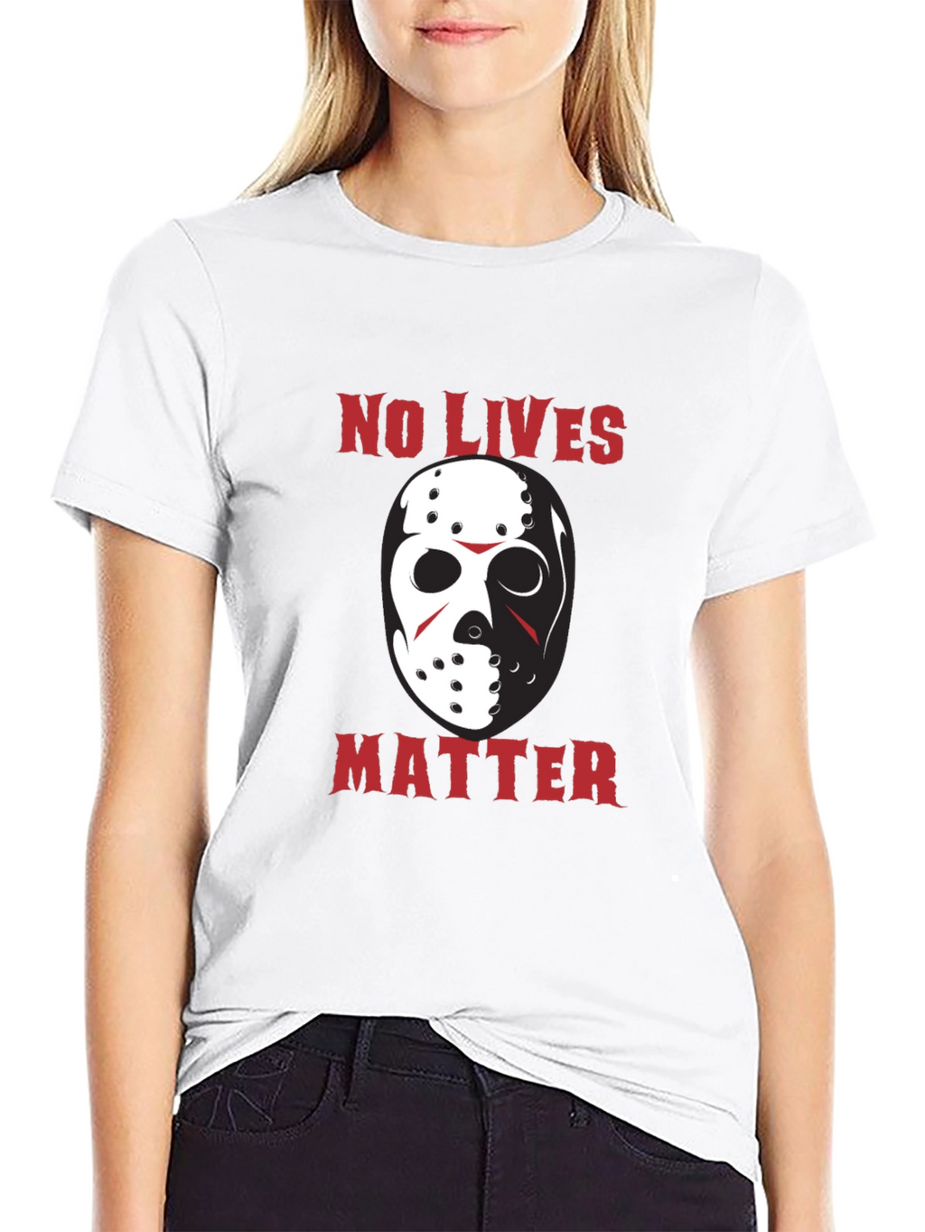 No Lives Matter Jason Hockey Mask Funny T-Shirt