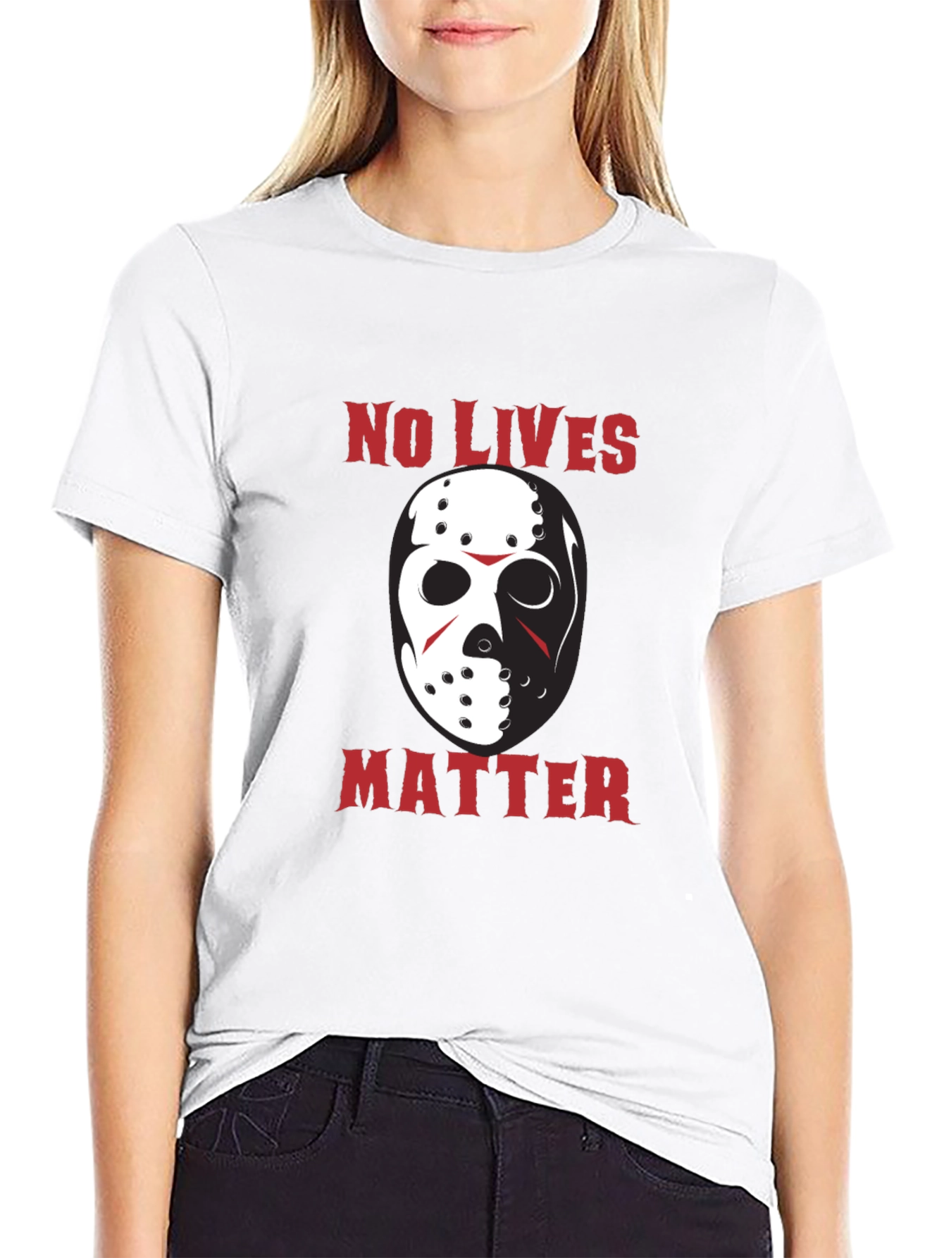 No Lives Matter Jason Hockey Mask Funny T-Shirt