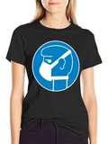 Wear Mask T-Shirt - Blue Circle Graphic