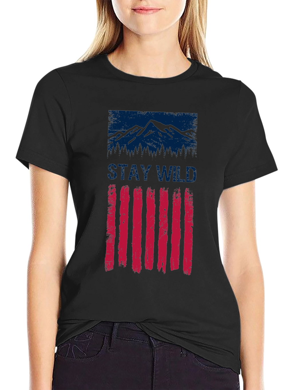 Stay Wild Mountain Graphic T-Shirt