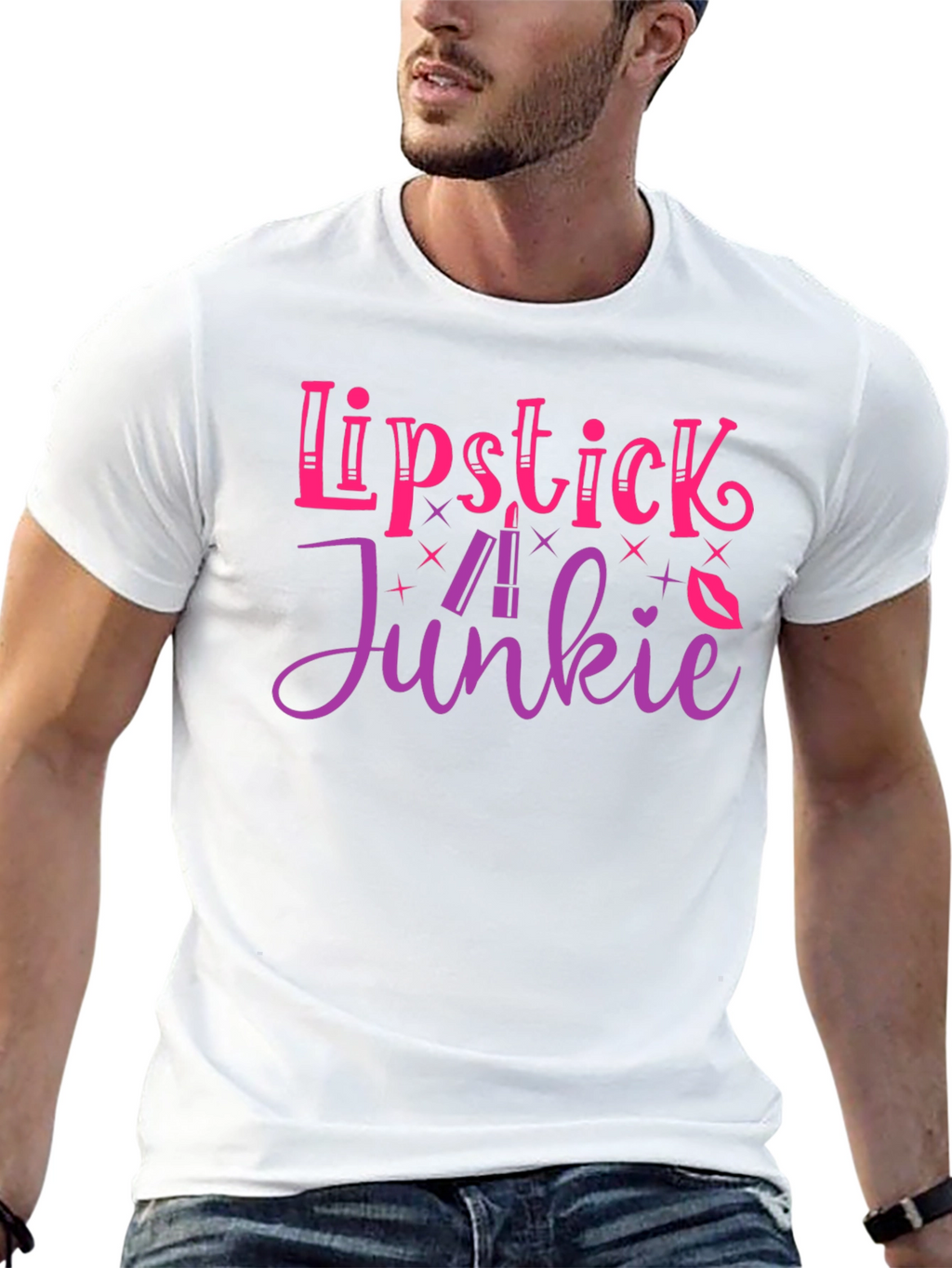 Lipstick Junkie Graphic T-Shirt