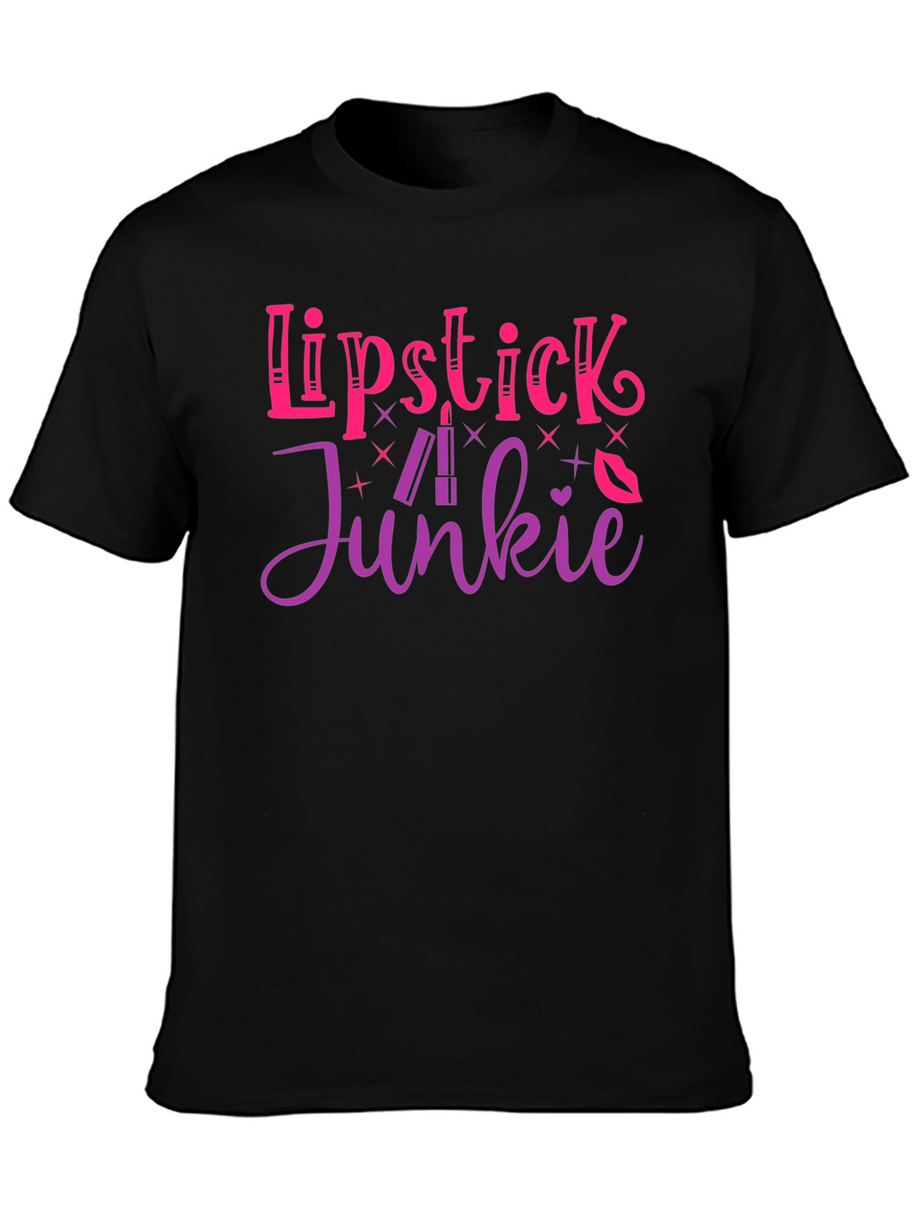 Lipstick Junkie Graphic T-Shirt
