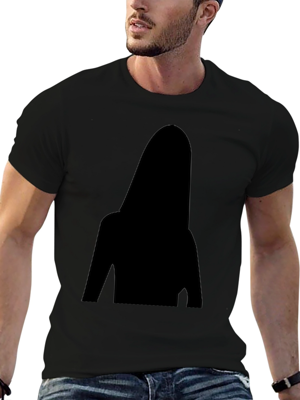 Silhouette Graphic Black T-Shirt