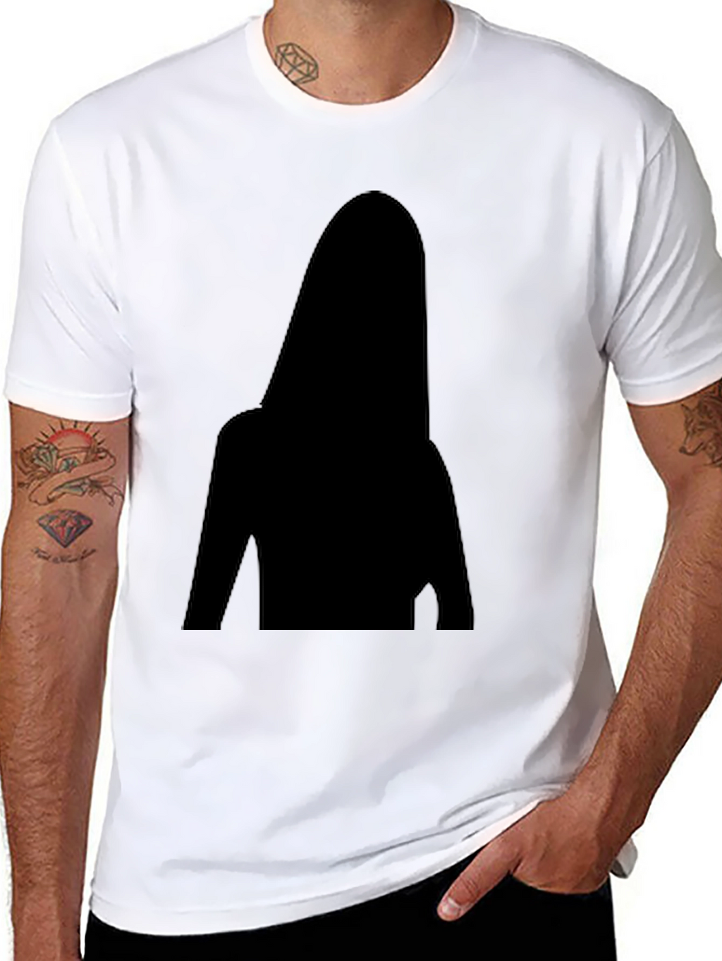 Silhouette Graphic Black T-Shirt
