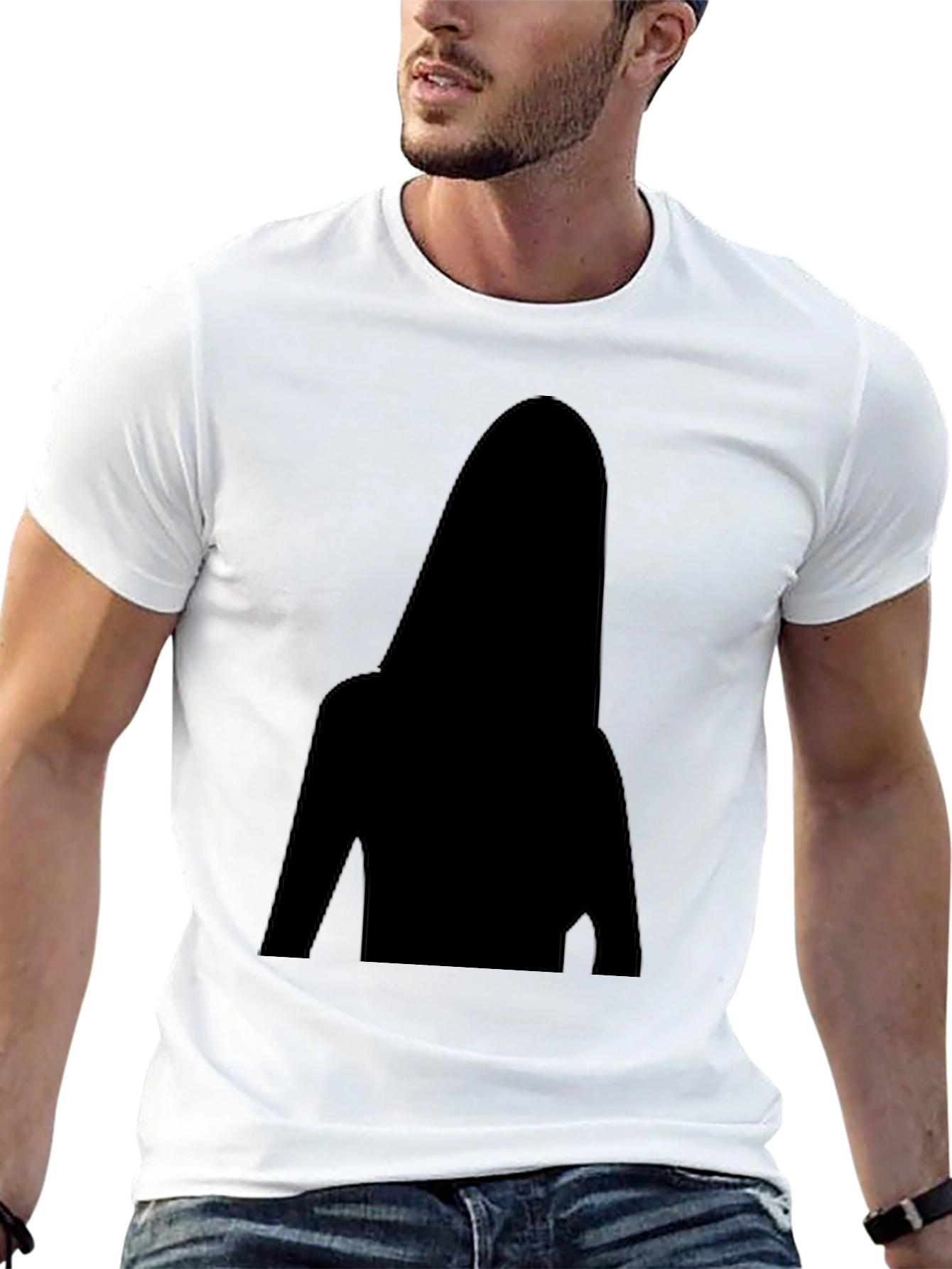 Silhouette Graphic Black T-Shirt