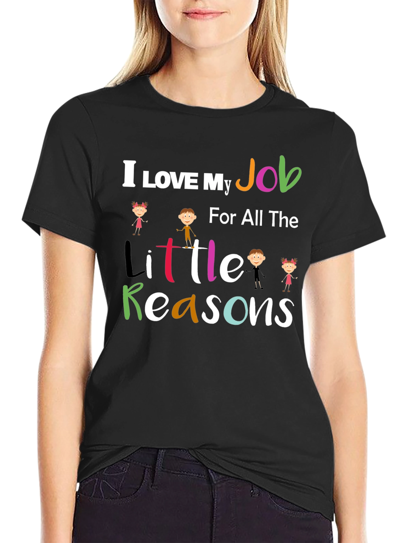 I Love My Job Teacher Graphic Tee
