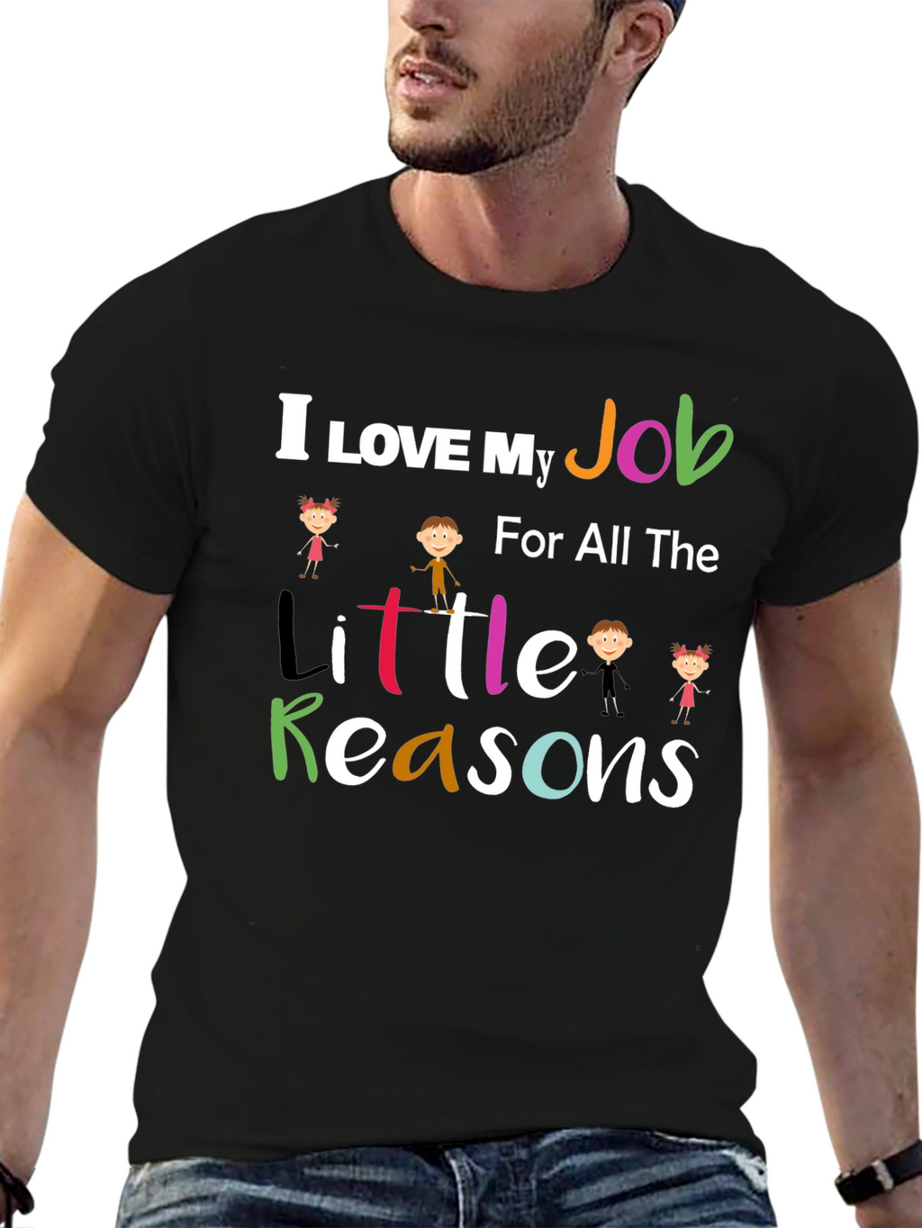 I Love My Job Teacher Graphic Tee