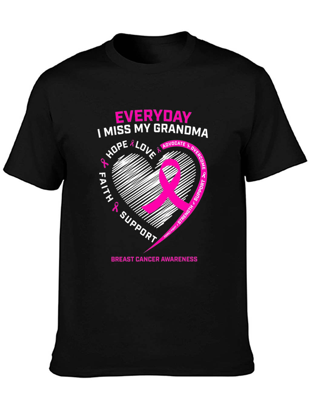 Breast Cancer Awareness I Miss My Grandma T-Shirt