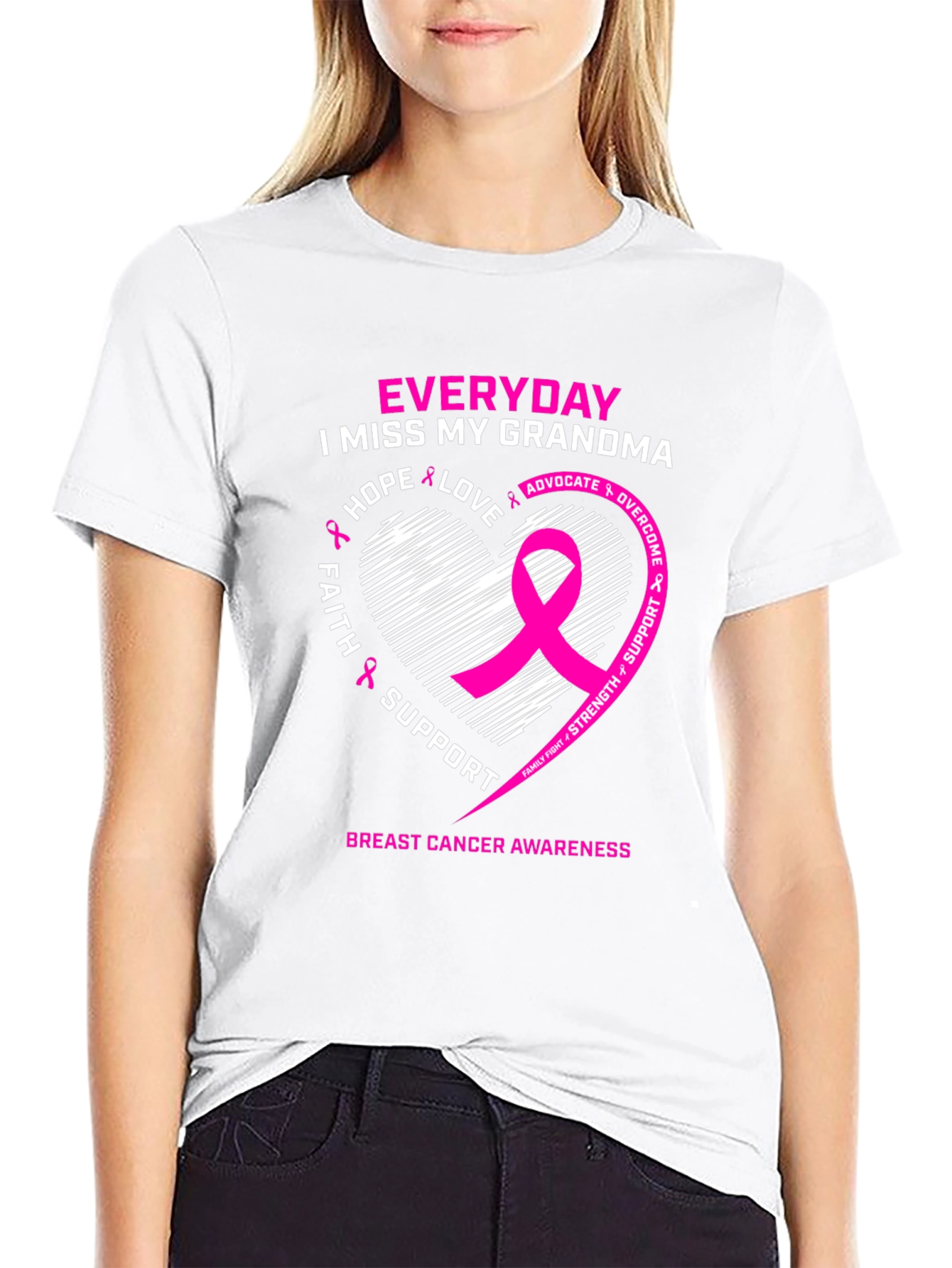 Breast Cancer Awareness I Miss My Grandma T-Shirt