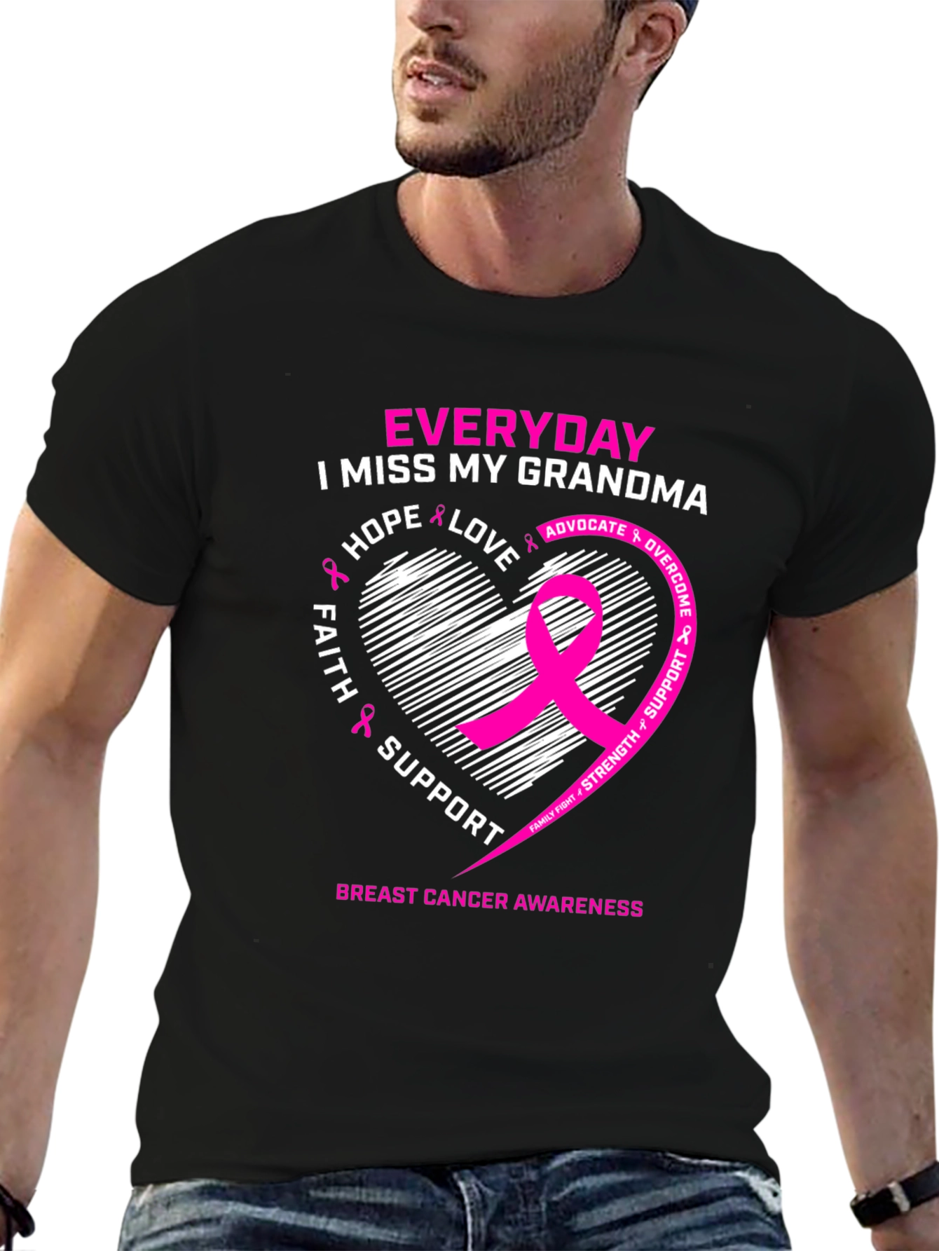 Breast Cancer Awareness I Miss My Grandma T-Shirt