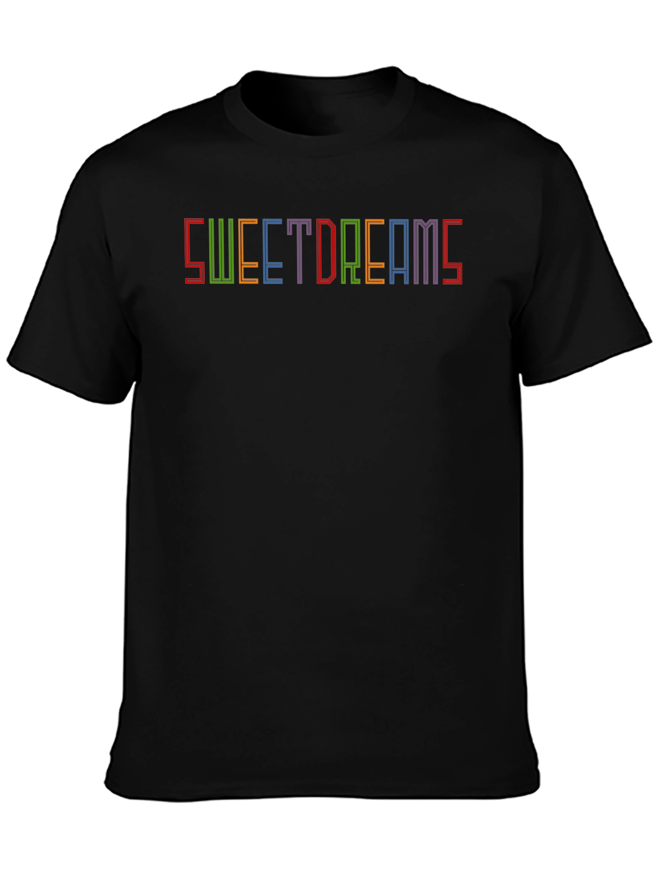Sweet Dreams Graphic Tee - Soft Black Cotton T-Shirt