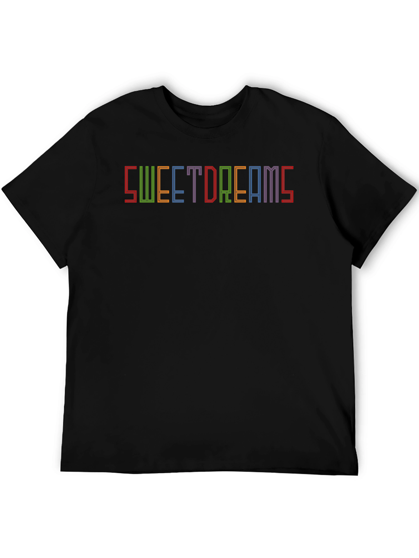 Sweet Dreams Graphic Tee - Soft Black Cotton T-Shirt