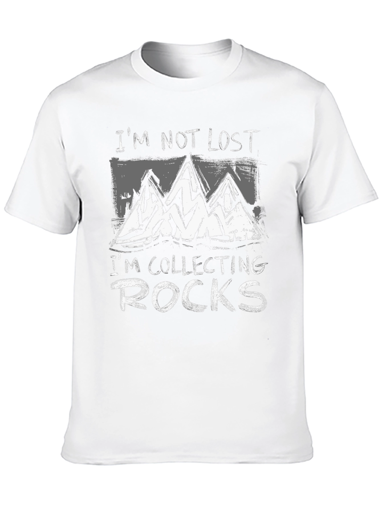 Im Not Lost Im Collecting Rocks Graphic T-Shirt