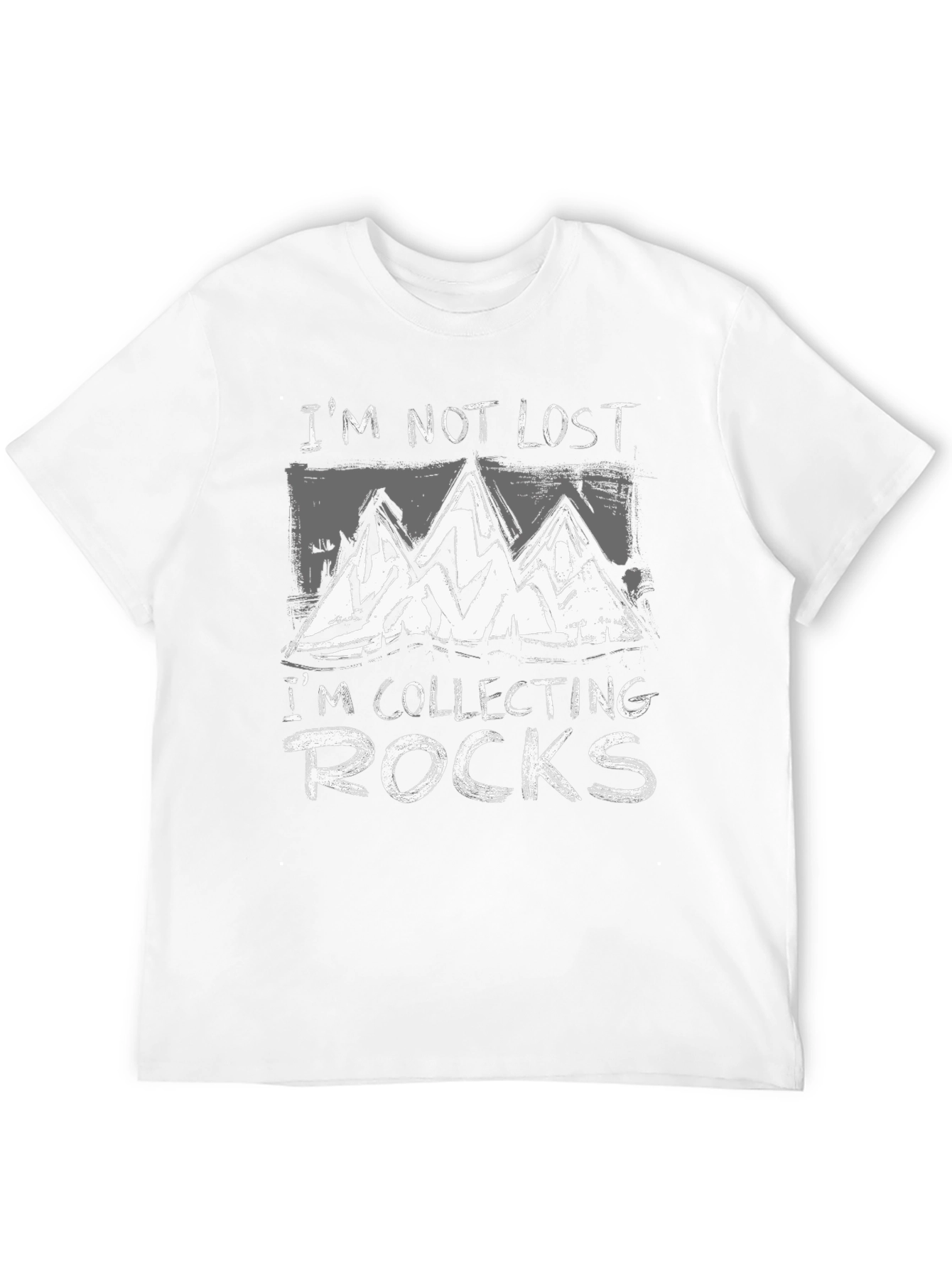 Im Not Lost Im Collecting Rocks Graphic T-Shirt