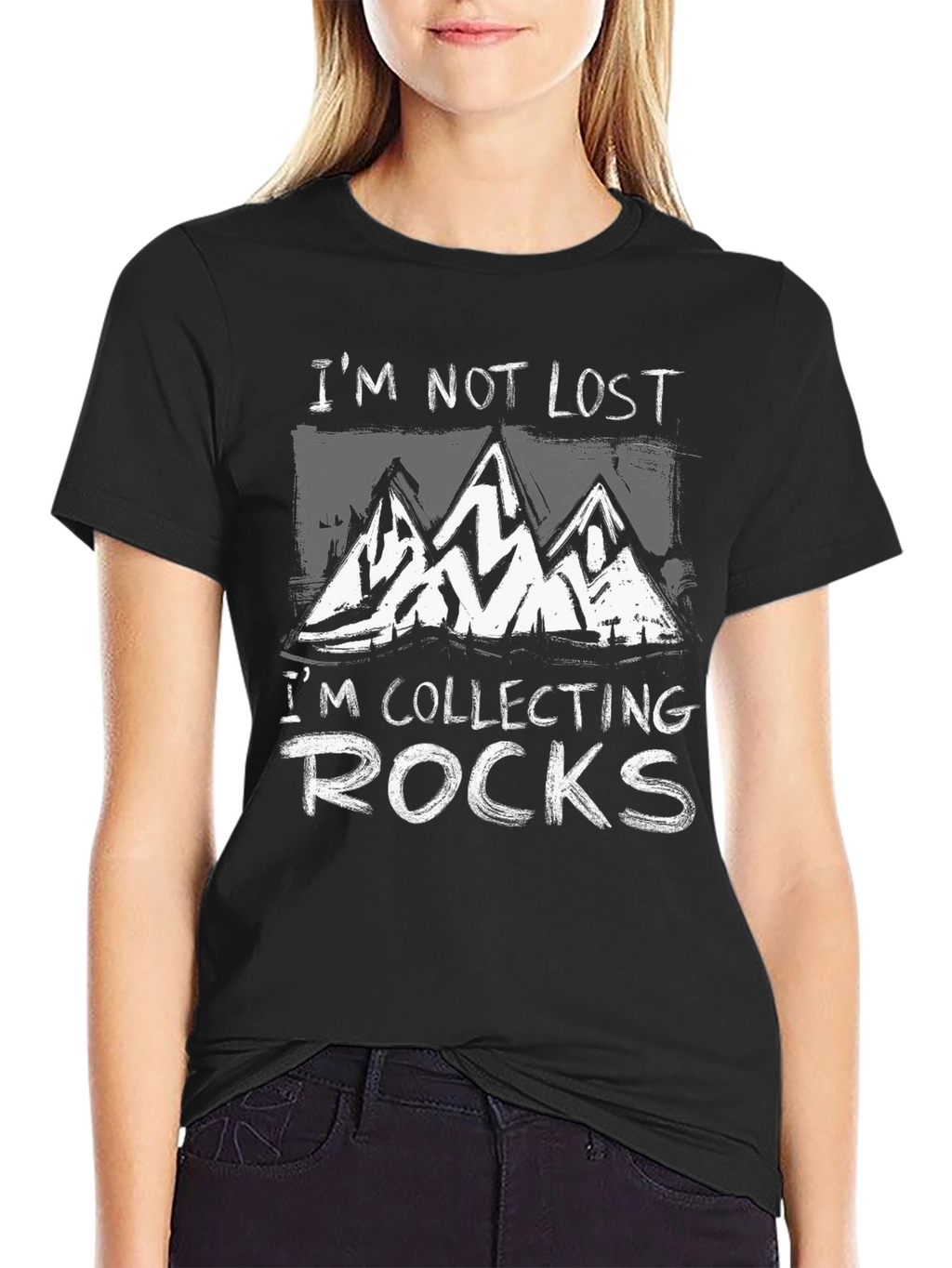 Im Not Lost Im Collecting Rocks Graphic T-Shirt